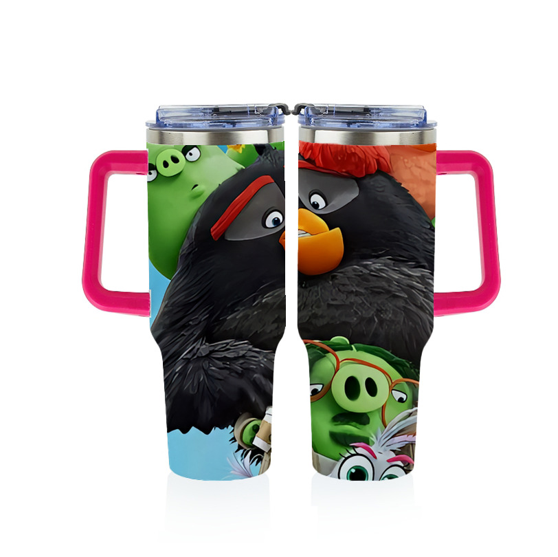 （画像用） Angry Birds アングリーバード 1200ｍLフルプリント車用タンブラー